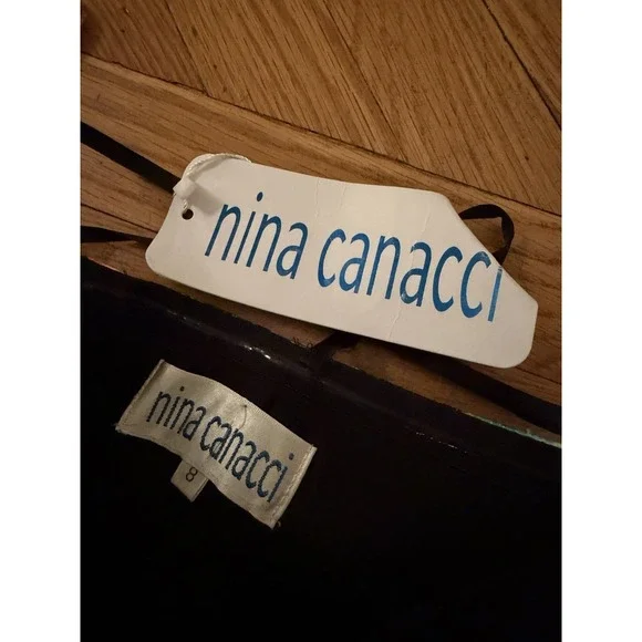 Nina Canacci Strapless Floral Gown Size 8 New With Tags - Picture 5 of 5